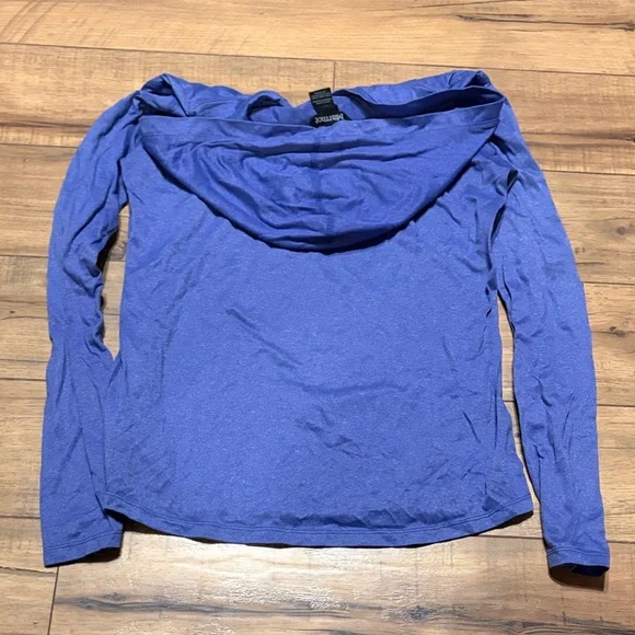 Marmot Blue Button-Up Hoodie - Picture 4 of 4